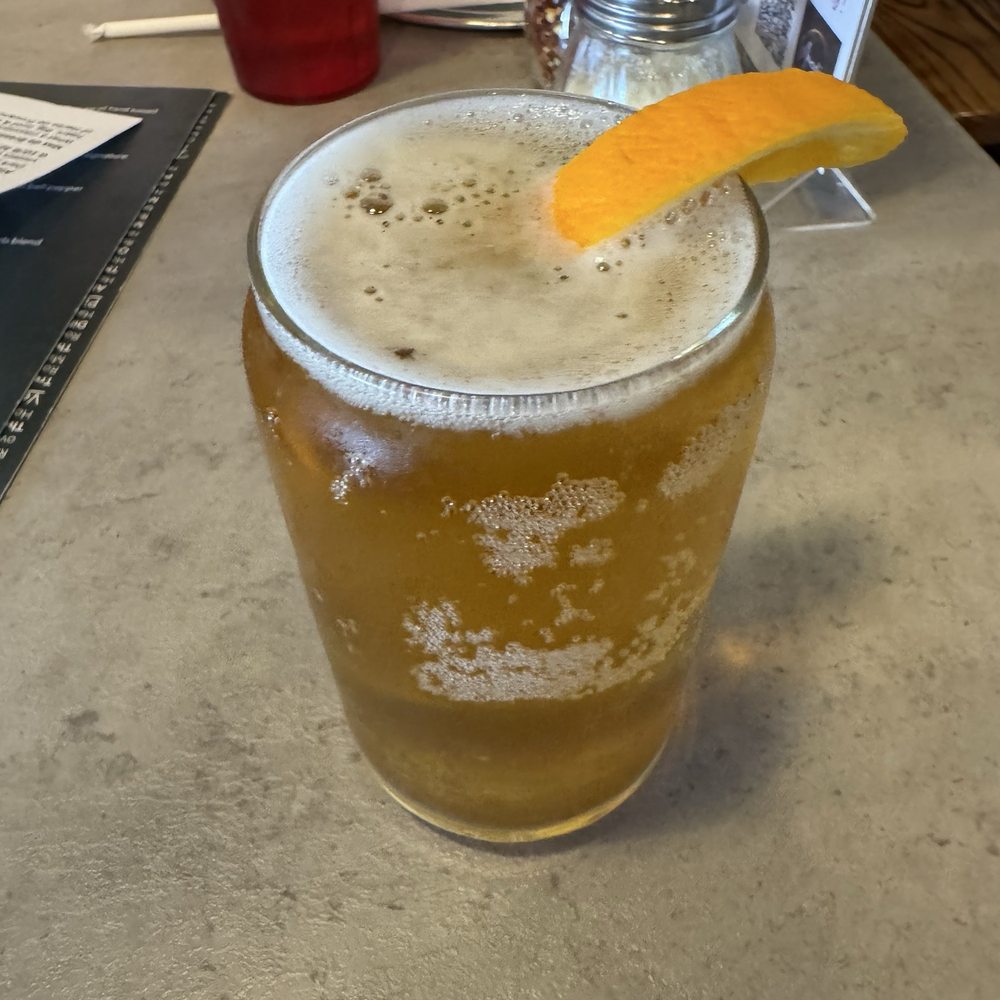 Marceline Pizza Company - Moretti beer, she put a nice orange slice for me - Pizza Near Me - Marceline, Missouri
