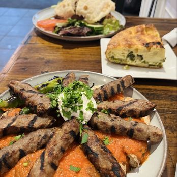Simurgh Bakery and Cafe  - Simurgh Kebab, kale, mushroom, goat cheese borek and Sabich sandwich - Bakeries Near Me - Emeryville , California