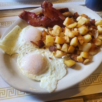 Jim's Truck Stop - Two eggs over easy, bacon, and home fries - Rest Stops Near Me - Cheektowaga, New York Jim's Truck Stop - Two eggs over easy, bacon, and home fries - Rest Stops Near Me - Cheektowaga, New York