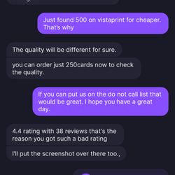 Design Spartans - Ask them several times to be put on the do not call list