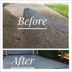 Nissi Lands Construction - Pressure washing : before and after