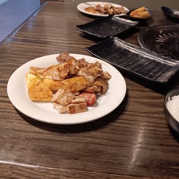 Oriental Flame - King mushrooms, short ribs, and smoked garlic pork, and sausage. - Korean Near Me - San Angelo, Texas