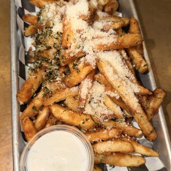 The Dive Oyster Bar - Cajun Truffle Fries $16 truffle oil / garlic / parsley / cajun spice / parmesan cheese - Seafood Near Me - Temple City, California The Dive Oyster Bar - Cajun Truffle Fries $16 truffle oil / garlic / parsley / cajun spice / parmesan cheese - Seafood Near Me - Temple City, California
