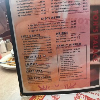 Ton's Palace Chinese Restaurant - Cantonese Near Me - Lancaster, Texas