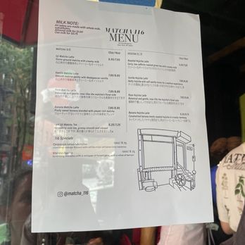 Matcha 116 - Menu - Coffee & Tea Near Me - New York, New York Matcha 116 - Menu - Coffee & Tea Near Me - New York, New York