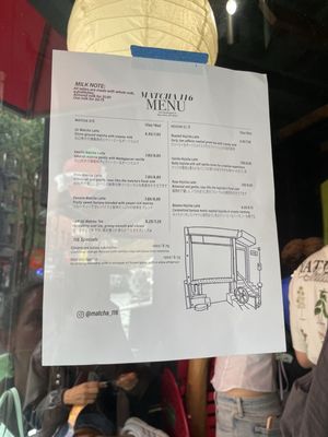 Menu photo 1 Matcha 116 New York, NY Menu photo 1 Matcha 116 New York, NY