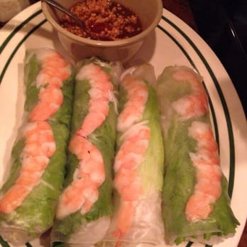 Sesame House - Shrimp Vietnamese Springrolls. It's okay. Not great could of had more vegetables not just lettuce. So plain. - Chinese Near Me - Dickinson, Texas
