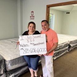 1st MBA Plainfield customers and they are loving their new mattress !