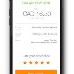 Screenshot of app - super easy to use
