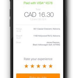 Current Taxi - Screenshot of app - super easy to use