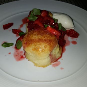 Michael's On Naples - Strawberry biscuit dessert - Italian Near Me - Long Beach, California