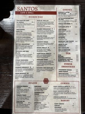 Menu photo 7 Santos Cafe & Mexican Grill Denver, CO