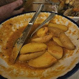Inedible, raw potatoes