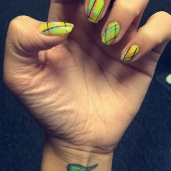 Ocean Nails Spa - Funky nails done by Vicky. She took a weird color and turned it into art. She truly is the best. - Nail Salons Near Me - Stevenson Ranch, California Ocean Nails Spa - Funky nails done by Vicky. She took a weird color and turned it into art. She truly is the best. - Nail Salons Near Me - Stevenson Ranch, California