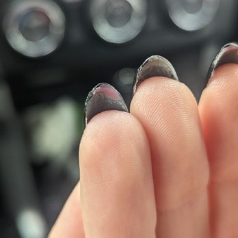 Polished Nail Spa - pink polish is my old polish. you can see how rough they filed my free edge and the fact that they left the pink on. - Waxing Near Me - Goleta, California Polished Nail Spa - pink polish is my old polish. you can see how rough they filed my free edge and the fact that they left the pink on. - Waxing Near Me - Goleta, California