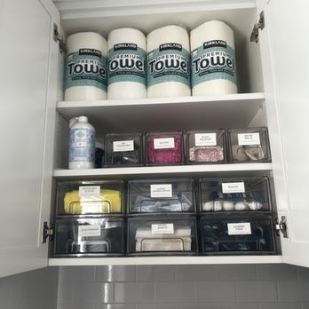 Frontier Cabinets - Upper cabinet a for storage organization. small laundry room & custom cabinets really made a huge difference. - Cabinetry Near Me - Norwalk, California Frontier Cabinets - Upper cabinet a for storage organization. small laundry room & custom cabinets really made a huge difference. - Cabinetry Near Me - Norwalk, California