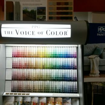 Riverhead Building Supply - a display of color samples - Building Supplies Near Me - East Hampton, New York