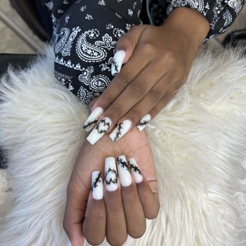 Happy Nails Salon - full acrylic set - Nail Salons Near Me - Redding, California