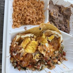 Huevos Ranchero Rice and Beans Huevos Ranchero Rice and Beans