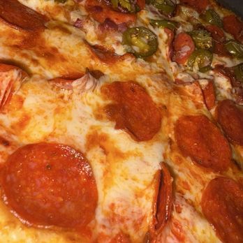 Papa Pizza Pie - Pepperoni Pizza/Half Jalapeños and bacon - Pizza Near Me - Fullerton, California Papa Pizza Pie - Pepperoni Pizza/Half Jalapeños and bacon - Pizza Near Me - Fullerton, California