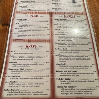 Alamo Bar & Grill - Menu - Bars Near Me - Poland, New York