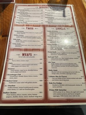 Menu photo 2 Alamo Bar & Grill Poland, NY