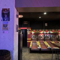 Pinball Area with a photo booth