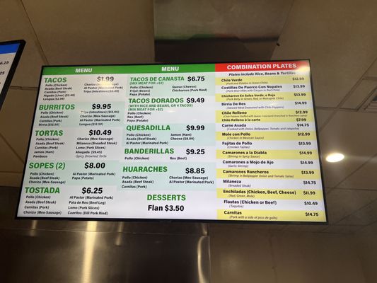 Menu photo 2 Taco's El Rey La Mirada, CA