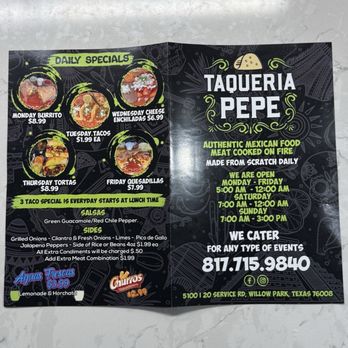 Taqueria Pepe - Tacos Near Me - Willow Park, Texas Taqueria Pepe - Tacos Near Me - Willow Park, Texas
