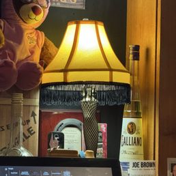 A lamp made with a leg A lamp made with a leg