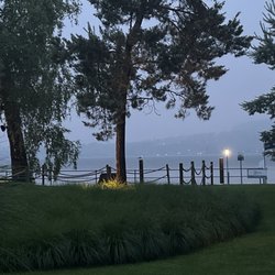 Hotel Bad Am See - View at eve towards lake
