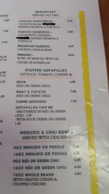 Menu photo 3 Don Juan's Cocina Socorro, NM