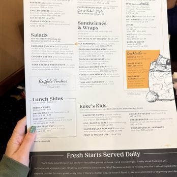 Keke's Breakfast Cafe - Menu, part 2. - Breakfast & Brunch Near Me - Tallahassee, Florida Keke's Breakfast Cafe - Menu, part 2. - Breakfast & Brunch Near Me - Tallahassee, Florida
