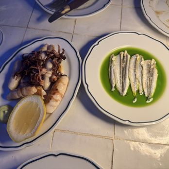 Alisa - Grilled squid and anchovies - Greek Near Me - Venice, California Alisa - Grilled squid and anchovies - Greek Near Me - Venice, California