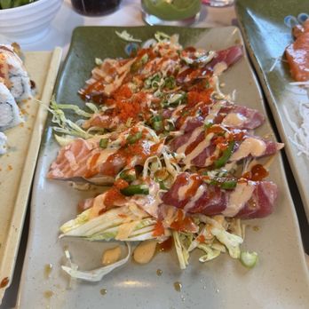 Fuji Sushi Buffet - Seared Salmon and Tuna Sashimi - Japanese Near Me - Concord, California