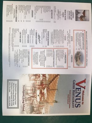 Menu photo 3 Venus Northport, NY Menu photo 3 Venus Northport, NY