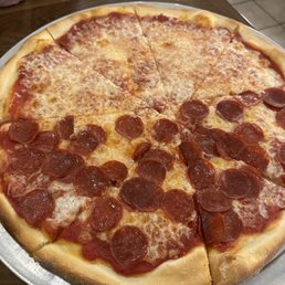 X large pizza. X large pizza.