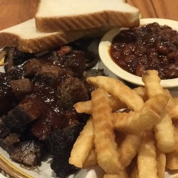 K & M Bar-B-Q - K&M burnt ends dinner with sides of baked beans and fries - Barbeque Near Me - Spring Hill, Kansas K & M Bar-B-Q - K&M burnt ends dinner with sides of baked beans and fries - Barbeque Near Me - Spring Hill, Kansas