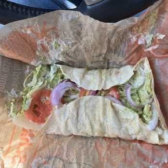 Schlotzsky's - I ordered a veggie wrap and it was a big soggy pile of mush and swimming in ranch. 0/10 It was inedible! - Pizza Near Me - Gainesville, Texas