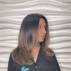 Define Image - It's effortless really... see for a retouch in a few months. Toned down the brassy with a blend out.