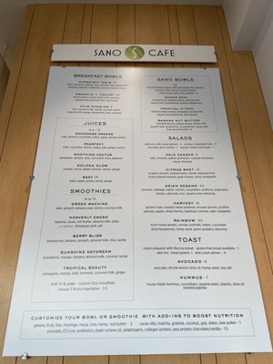 Menu photo 8 Sano Cafe Mercer Island, WA