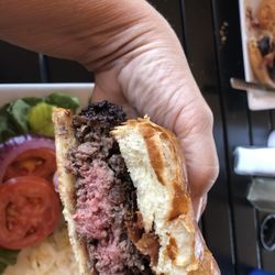 Club 14 Garden Grill And Pub - The medium rare burger. Really good