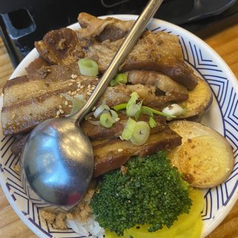 Mabu Generation - Signature Taiwanese pork belly over rice. The egg is so delicious too. - Taiwanese Near Me - Toronto, Ontario