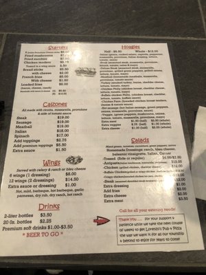 Menu photo 3 Lorenzo's Pub & Pizza McMurray, PA
