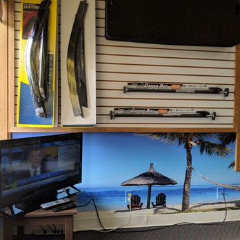Auto Trim Group - TV in the waiting room - Car Stereo Installation Near Me - Kalamazoo, Michigan