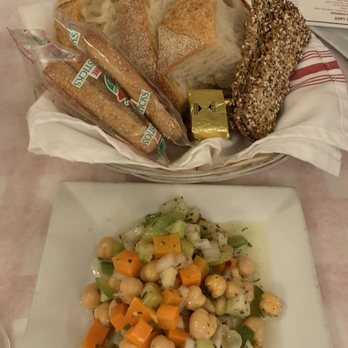 Augie's - Bread Basket & Chickpea Salad - Italian Near Me - Larchmont, New York Augie's - Bread Basket & Chickpea Salad - Italian Near Me - Larchmont, New York