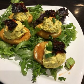 Local Goat - Deep Fried Deviled Eggs - New American Near Me - Pigeon Forge, Tennessee Local Goat - Deep Fried Deviled Eggs - New American Near Me - Pigeon Forge, Tennessee