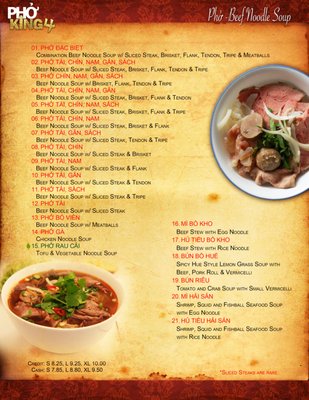 Menu photo 6 Pho King 4 Davis, CA Menu photo 6 Pho King 4 Davis, CA