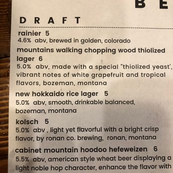 Whistling Andy - Draft beer .. the rice lager is - Distilleries Near Me - Bigfork, Montana