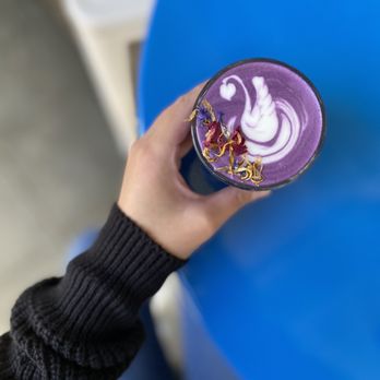 1 Oz Coffee - 11.25.20 Ube latte (half size) - Coffee & Tea Near Me - Mountain View, California 1 Oz Coffee - 11.25.20 Ube latte (half size) - Coffee & Tea Near Me - Mountain View, California